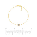 Mini CZ Evil Eye Adjustable Bracelet