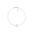 Sideways Mini CZ Heart Adjustable Bracelet