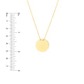 Engravable Circle Plate Necklace