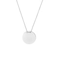 Engravable Circle Plate Necklace