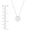 Engravable Circle Plate Necklace