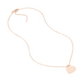 Engravable Heart Plate Necklace