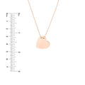 Engravable Heart Plate Necklace