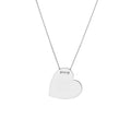 Engravable Heart Plate Necklace