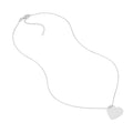 Engravable Heart Plate Necklace