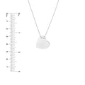 Engravable Heart Plate Necklace