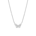 Plated Sterling Silver Mini Butterfly Necklace