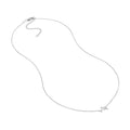 Plated Sterling Silver Mini CZ Dolphin Necklace
