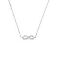 Mini CZ Infinity Adjustable Necklace