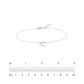Sideways Wishbone Adjustable Bracelet