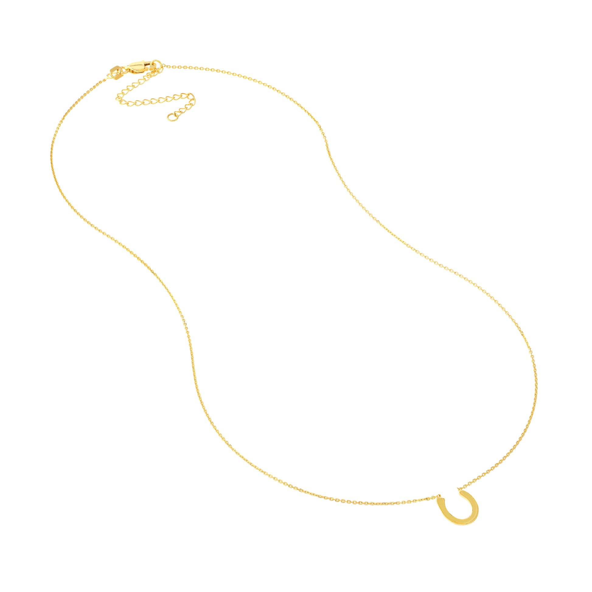 Mini Horseshoe Adjustable Necklace