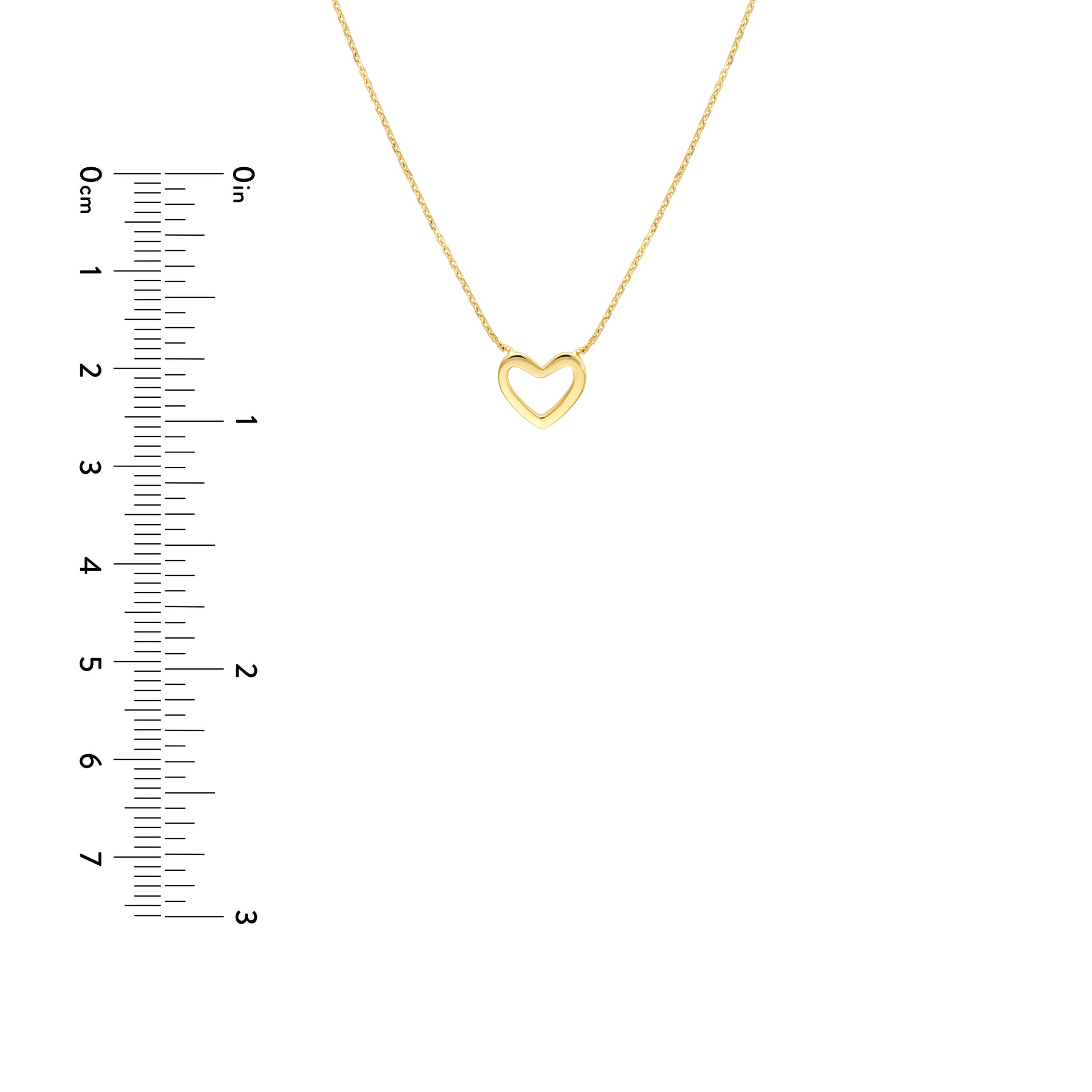 Mini Open Heart Necklace