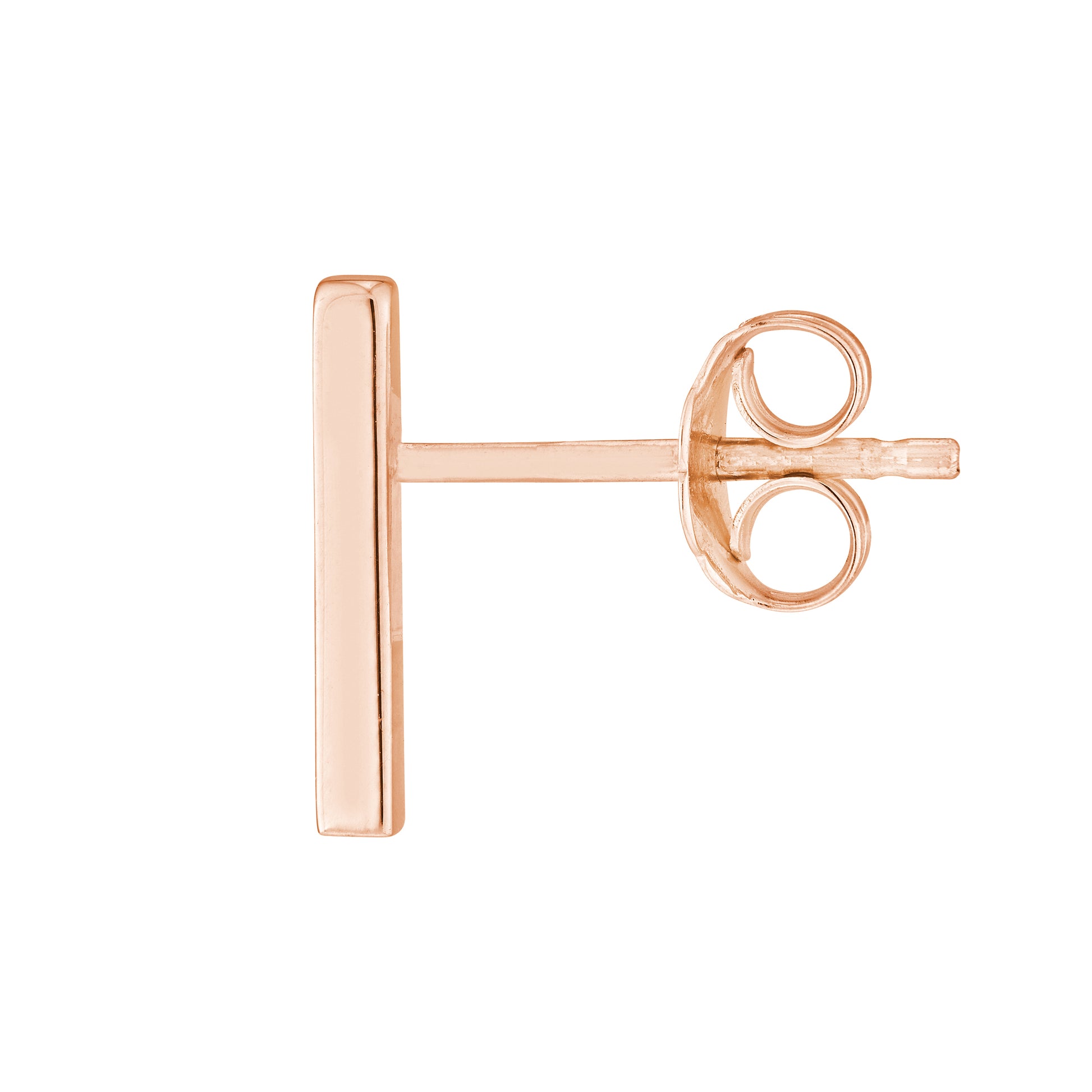 Mini Staple Bar Earrings on Post Back
