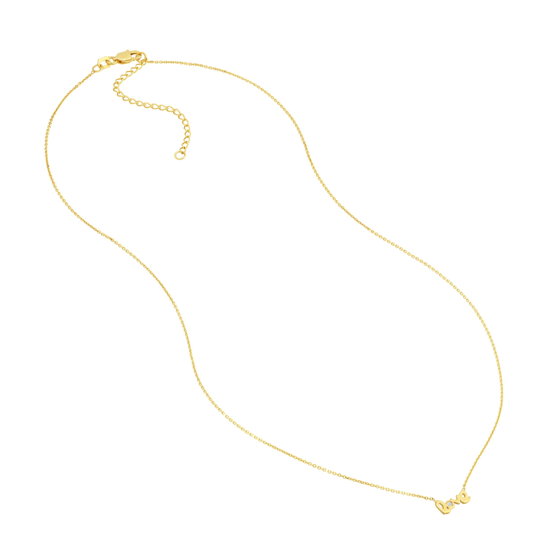 Mini Love Necklace with 1pt Diamond