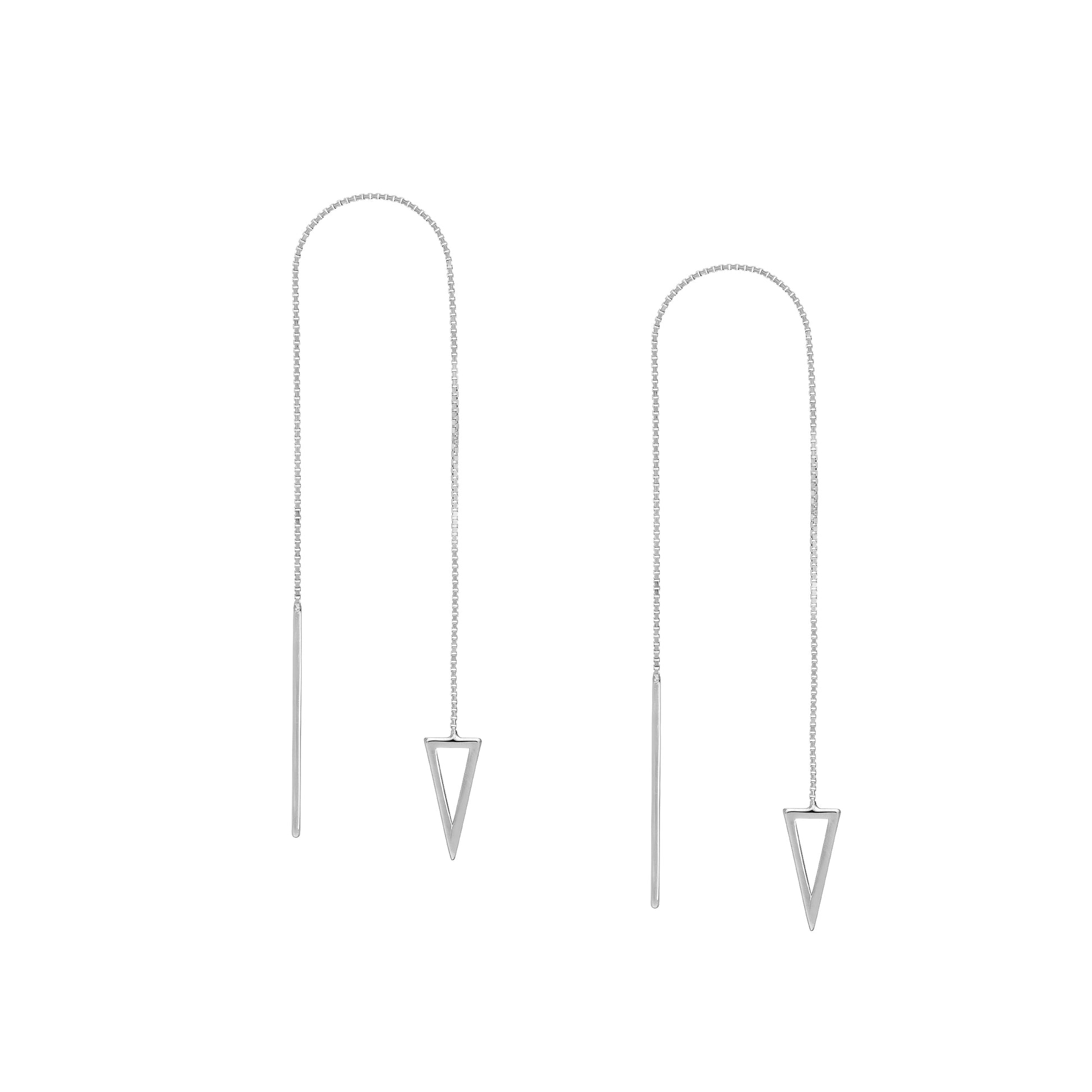 Open Pyramid Threader Earrings