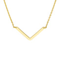V on Chain Drop Adjustable Necklace