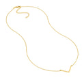 V on Chain Drop Adjustable Necklace