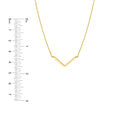 V on Chain Drop Adjustable Necklace