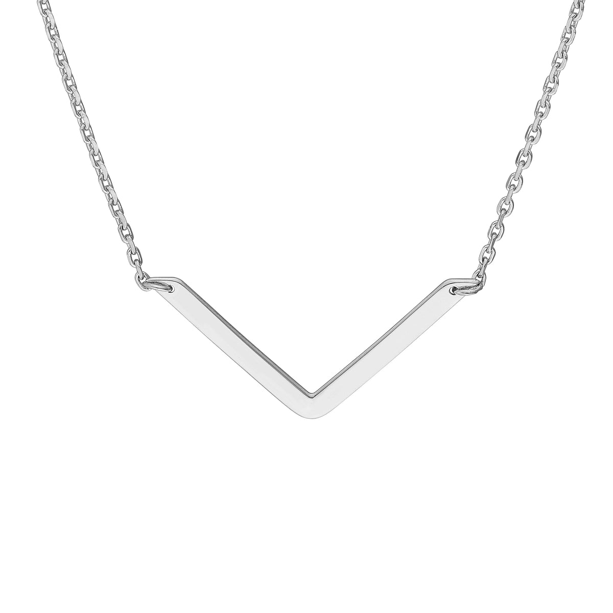 V on Chain Drop Adjustable Necklace