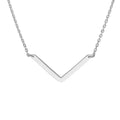 V on Chain Drop Adjustable Necklace
