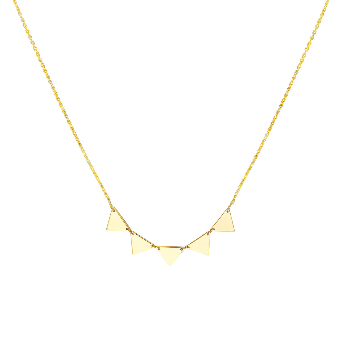 Mini Triangle Tribal Pattern Necklace
