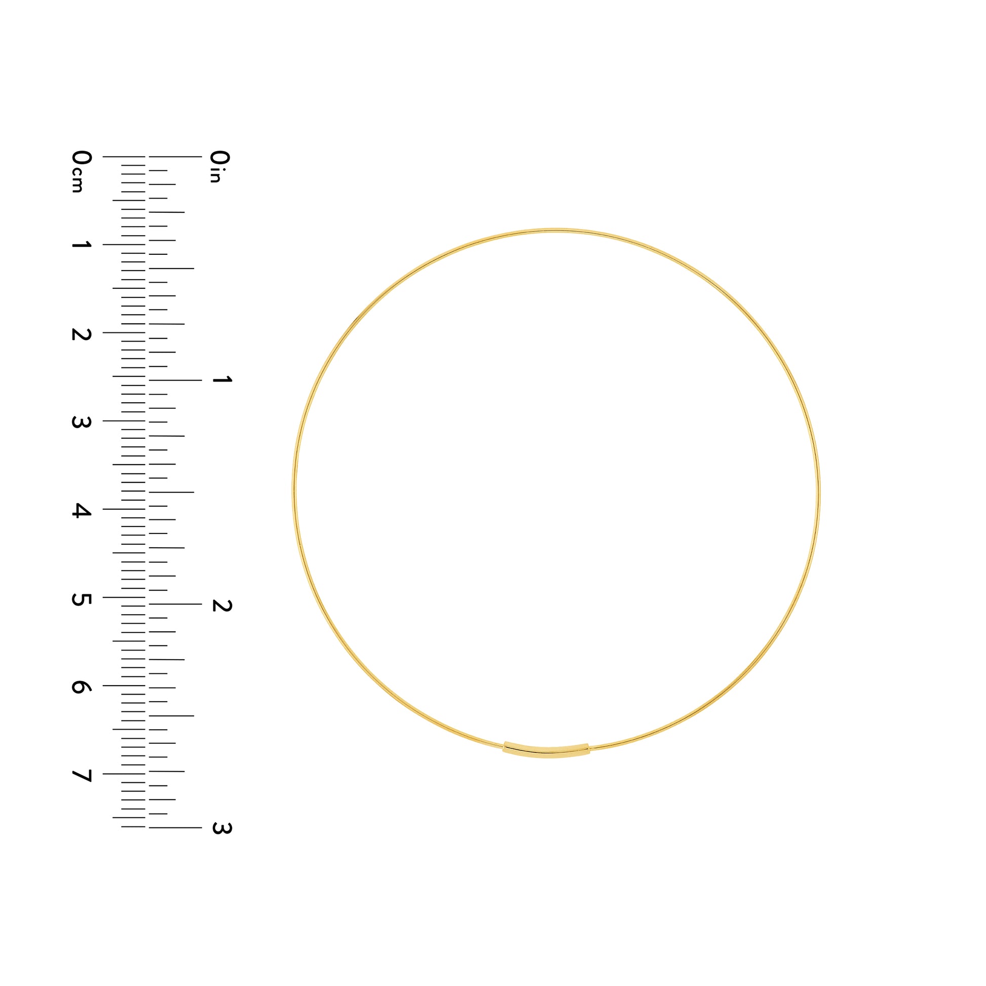 60mm Endless Wire Hoop Earrings