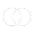 60mm Endless Wire Hoop Earrings