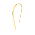 Curved Flat Wire Earrings