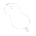 Engravable Dog Tag Adj. Necklace