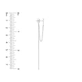 Front to Back Staple Bar Drop Chain Earrings