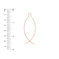 Curved Wire Threader Earrings