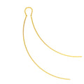 Curved Wire Threader Earrings