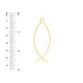Curved Wire Threader Earrings