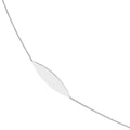 Sterling Silver Marquise Station Long Necklace