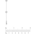 Sterling Silver Hammered Disc Station Long Necklace