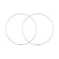 75mm Endless Wire Hoop Earrings