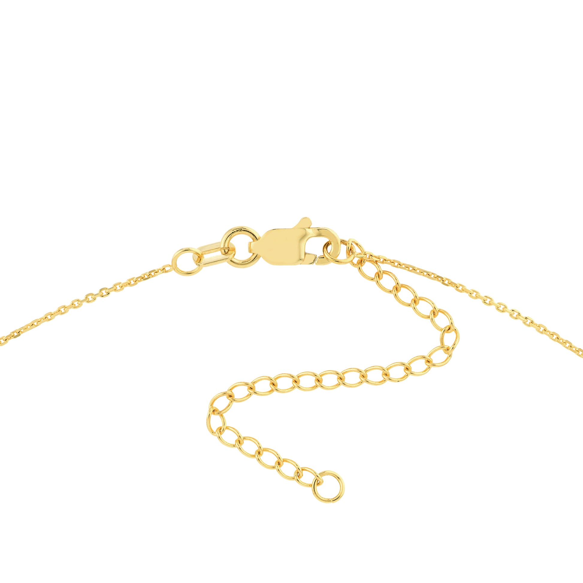 Mini Evil Eye Cutout Adjustable Necklace