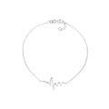 Heartbeat on Chain Adjustable Bracelet