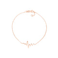 Heartbeat on Chain Adjustable Bracelet