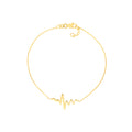 Heartbeat on Chain Adjustable Bracelet