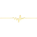 Heartbeat on Chain Adjustable Bracelet