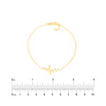 Heartbeat on Chain Adjustable Bracelet