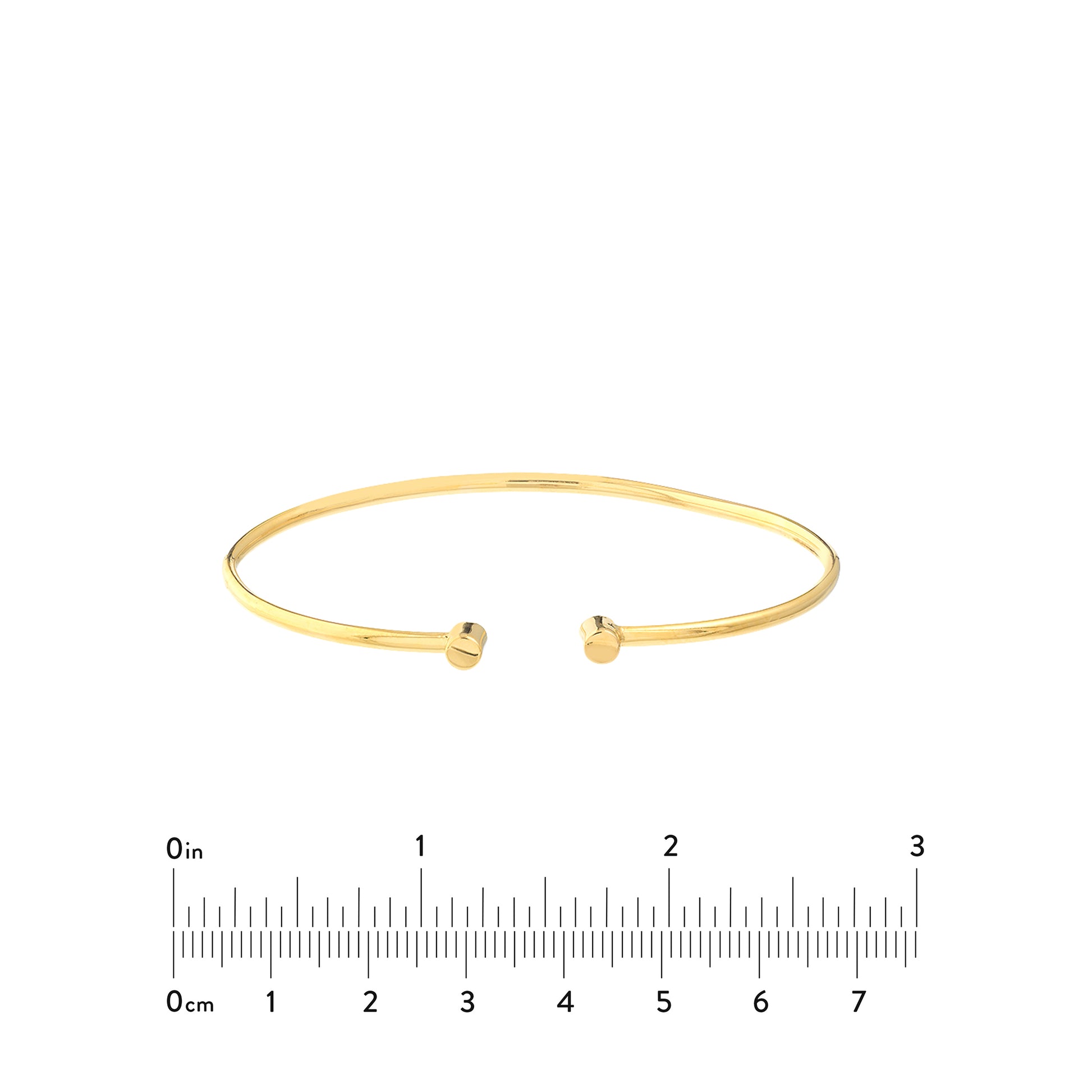 Cuff Bangle with Round Ends