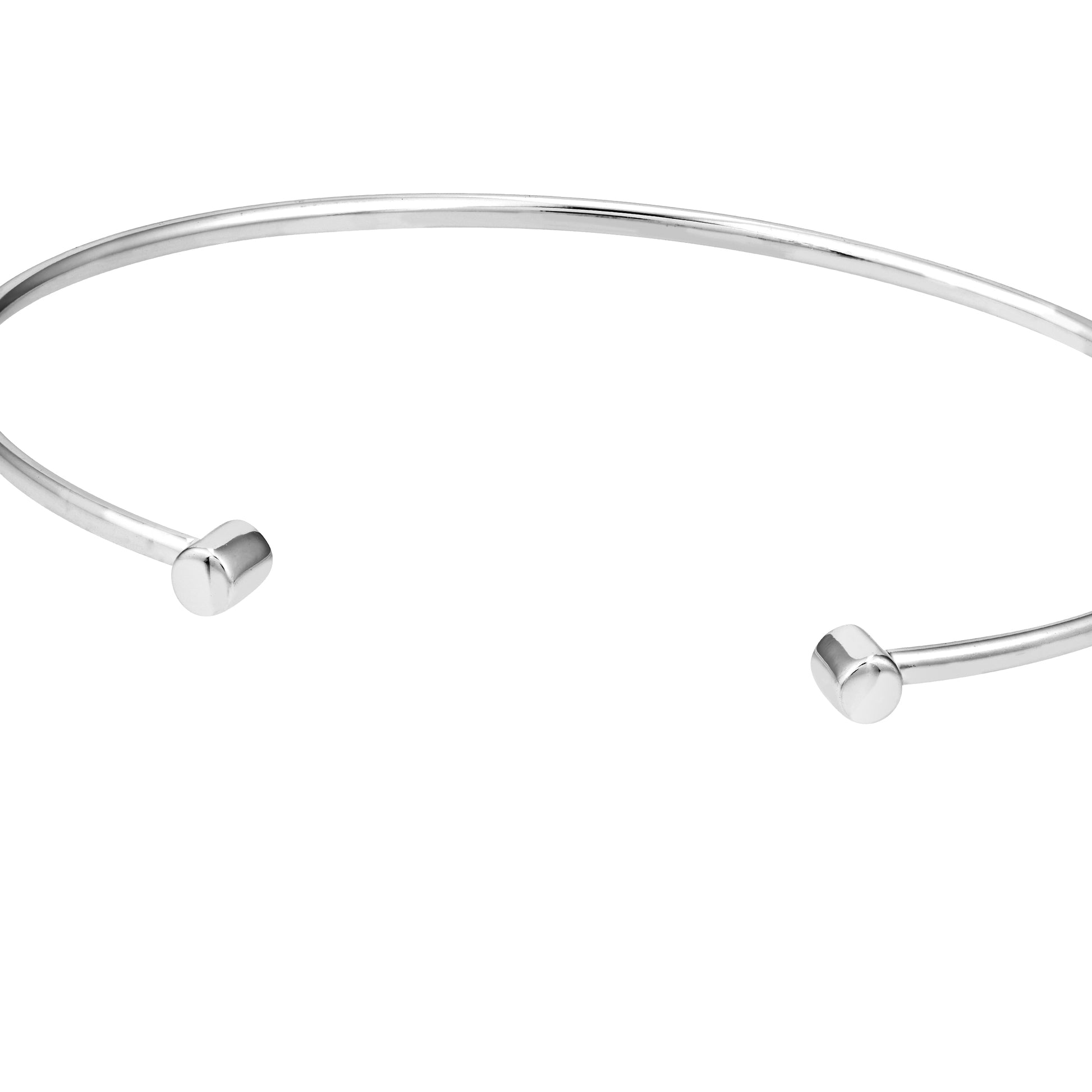 Cuff Bangle with Round Ends