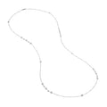 Saturn Chain Bezel Long Necklace