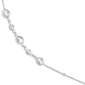 Saturn Chain Bezel Long Necklace