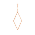 Open Diamond-Shaped Dangle Earrings