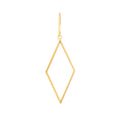 Open Diamond-Shaped Dangle Earrings