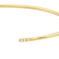 Cuff Bangle with 1/20tcw Diamond Ends