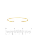 Cuff Bangle with 1/20tcw Diamond Ends